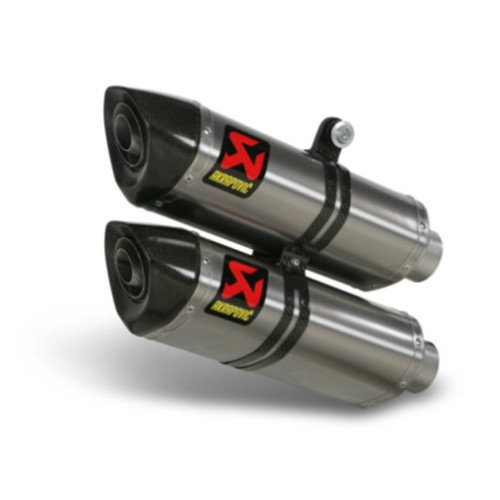 Coppia di terminali di scarico Akrapovic linea SPLIT-ON SP ESAGONALI NON OMOLOGATI fodero esterno in Carbonio per DUCATI STREETFIGHTER 848 (2012/2013)
