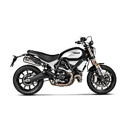 TERMINALI DI SCARICO OMOLOGATO AKRAPOVIC LINEA SLIP ON (TITANIO) per DUCATI SCRAMBLER 1100 (2018>)