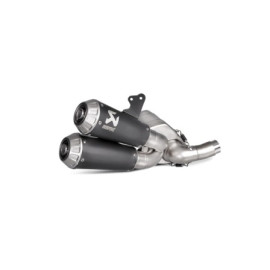 Terminale di Scarico AKRAPOVIC linea Slip-On Line (Titanium) - OMOLOGATO SOLO CON CATALIZZATORE - per DUCATI Icon Scrambler / Urban Enduro / Classic / Full Throtle / Café Racer (2017>) -  Monster 797 (2017>)