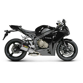 Terminale di scarico Akrapovic SPLIT-ON Esagonale in Carbonio NON Omologato DB-Killer HONDA CBR 1000 RR (2009-2013) con ABS