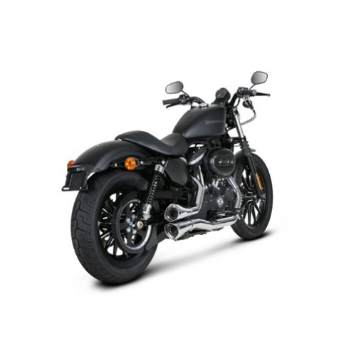 Coppia Terminali di Scarico completo Akrapovic Linea Racing (CROMATO) Non Omologati per HARLEY DAVIDSON SPORTSTER