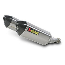 Coppia terminali silenziatori omologati Linea Slip on (TITANIO) Akrapovic per KAWASAKI Z1000 / Z1000 SX (2014>)