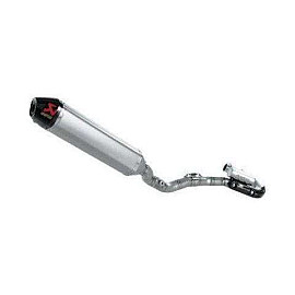 Scarico completo in inox fodero titanio fondello in termoplastica Non Omologato per KAWASAKI CROSS KX 250 F (08)
