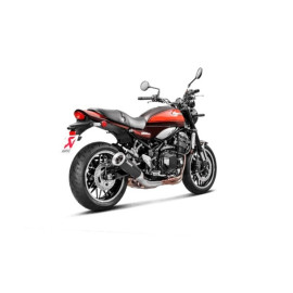 Terminale di scarico AKRAPOVIC Omologato Slip-On Line (Titanium) per Kawasaki Z900 RS / Cafe (2018>)