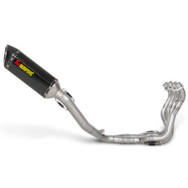 Scarico Completo Akrapovic RACING con Terminale Esagonale fodero Carbonio e fondello Carbonio Non Omologato SUZUKI GSX-R 1000 (2012-2015)