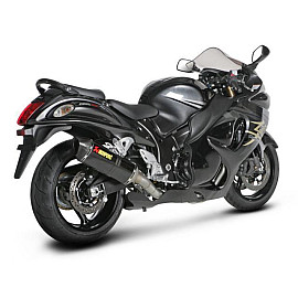 Scarico Completo Akrapovic RACING con doppio Terminale Esagonale Titanio / Carbonio e DB-Killer NON Omologato SUZUKI GSX-R 1300 HAYABUSA (2008/2012>)