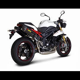 Terminale di scarico Akrapovic SPLIT-ON Esagonale full Titanio con DB-Killer Omologato TRIUMPH SPEED TRIPLE 1050 / R 1050 (2011/2014)
