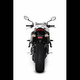 Terminale di scarico Akrapovic SPLIT-ON Esagonale full Titanio con DB-Killer Omologato TRIUMPH SPEED TRIPLE 1050 / R 1050 (2011/2014)