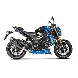 Terminale di scarico AKRAPOVIC Omologato Linea Slip-on (Carbonio) per SUIZUKI GSX-S 750 (2017-2018)