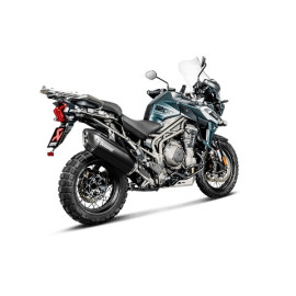 Terminale di scarico silenziatore omologato SLIP ON (BLACK) per TRIUMPH TIGER 1200 XC / XR