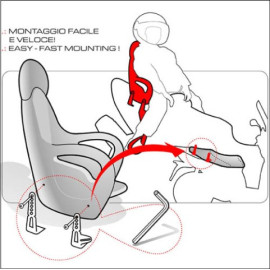 Seggiolino per bambino BABY RIDE - per bambini dai 5 agli 8 anni -