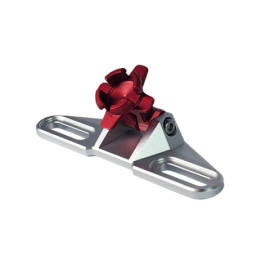 Supporto universale in alluminio fresato dal pieno e anodizzato, per portanavigatori S951, S952, S952B, S953, S953B, S954, S954B, S955, S955B e per S956B e S957B da montare sui riser del manubrio