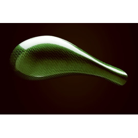 Specchietti a goccia in vera fibra di alluminio verniciato Lightech con vetro in plexiglass antigraffio - colore Verde - Base KAWASAKI ZX-6R 600 (2009/2010)