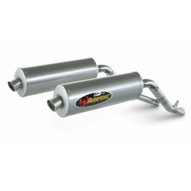 Coppia terminali di scarico Akrapovic SPLIT-ON SP SERIES  Ovali Inox / Titanio con DB-Killer Non Omologati Honda XL 1000 VARADERO (2005/2008)