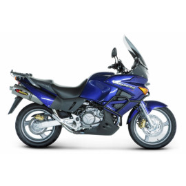Coppia terminali di scarico Akrapovic SPLIT-ON SP SERIES  Ovali Inox / Titanio con DB-Killer Non Omologati Honda XL 1000 VARADERO (2005/2008)