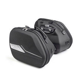 Coppia di borse laterali Multilock SPORT-T RANGE GIVI termoformate espandibili, 22 litri.