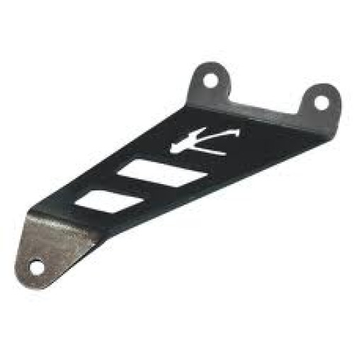 Staffa supporto silenziatore in alluminio nero Valtermoto per KAWASAKI NINJA 250 R  (2008-2014)
