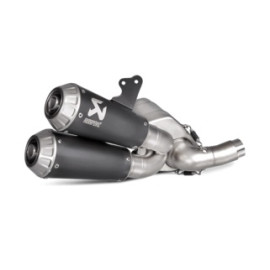 Coppia Silenziatori Omologati Slip-on (TITANIO / BLACK) per DUCATI SCRAMBLER (2015-2016)