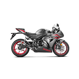 Terminale di Scarico a Tromboncino AKRAPOVIC Slip-On Line (Titanium) - NON OMOLOGATO - per SUZUKI GSX R 1000 (2017>)