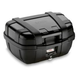Valigia nera TREKKER Black Line  52 lt. con finitura in alluminio verniciato nero