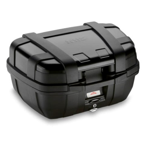 Valigia nera TREKKER Black Line  52 lt. con finitura in alluminio verniciato nero