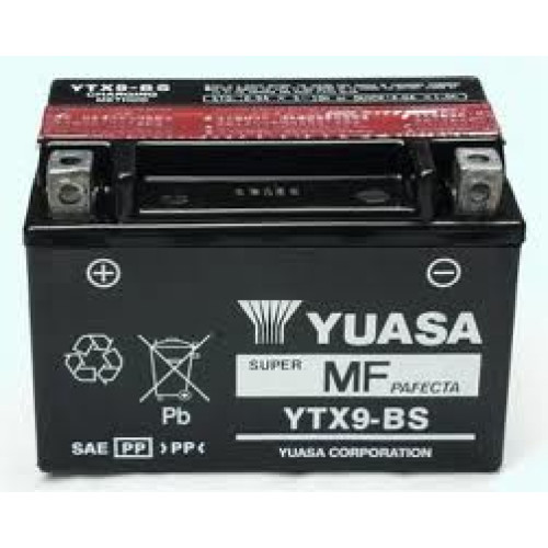 Batteria Yuasa YTX9-BS Ah 8 DIMENSIONI 152x88x106