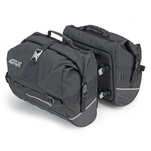 Bisacce laterali water resistant, 25+25 litri