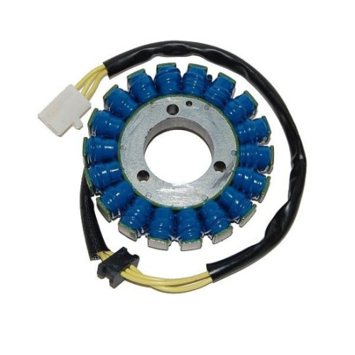 STATORE 18 BOBINE, CONNETTORE 3 FILI per KAWASAKI EN 500 /ER -5 (97/05) - GPZ (92/03) - KLE (95/07) HYOSUNG COMET GV 650