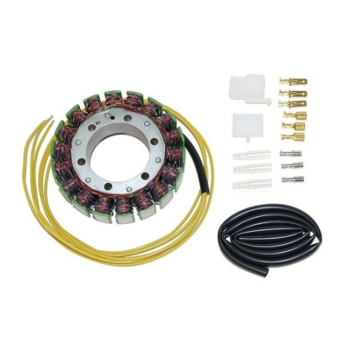 STATORE 18 BOBINE, 3 FILI DA CABLARE per HONDA XRV TRANSALP (89/90) - VFR 750F (88/89) - VF750C MAGNA (88) - VF 1000 R (84/86) - SUZUKI TL 1000 (97/00)