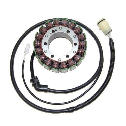 STATORE 18 BOBINE, CONNETTORE 3 FILI, CONNETTORE 1 FILO per KAWASAKI ZX-12R NINJA (02/03)