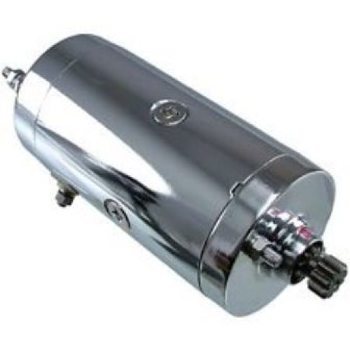 MOTORINO AVVIAMENTO BERGAMASCHI per HARLEY DAVIDSON 1000/1200 66-82 CROMATO - Rotazione SX 10 denti -