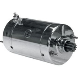 MOTORINO AVVIAMENTO BERGAMASCHI per HARLEY DAVIDSON 1200/1340 75- CROMATO - Rotazione SX 10 denti -