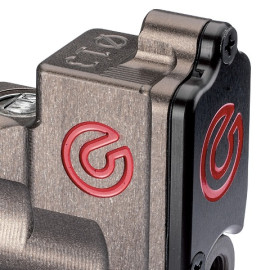 POMPA BREMBO RACING POSTERIORE PS 13 - Ø Pistone mm 13 - con serbatoio integrato e oblò per il controllo del livello del fluido