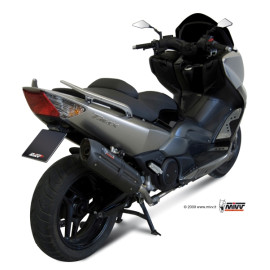 Scarico Completo Mivv SUONO Full Carbonio per YAMAHA T-MAX 500 (2008-2011>)  Omologato con silenziatore db killer asportabile
