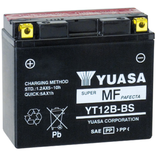 Batteria Yuasa YT12B-BS Ah 10 DIMENSIONI 150x87x105