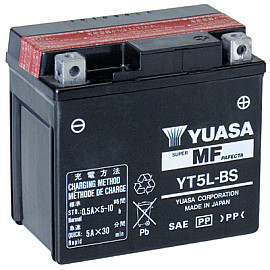 Batteria Yuasa YTX5L-BS AH 4 DIMENSIONI 114 x 71 x 106