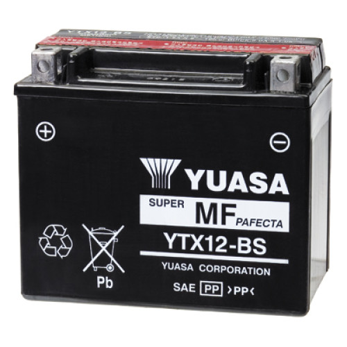 Batteria Yuasa YTX12-BS Ah 10 DIMENSIONI 152x88x131