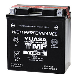 Batteria Yuasa YTX20CH-BS Ah 18 DIMENSIONI 150x87x161