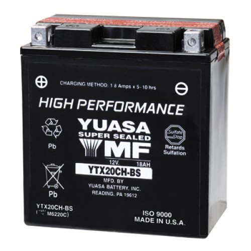 Batteria Yuasa YTX20CH-BS Ah 18 DIMENSIONI 150x87x161