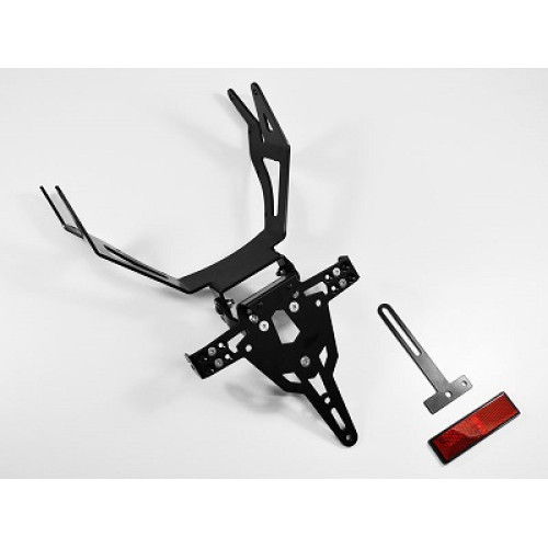Porta Targa Regolabile con luce targa LED, catadiottro, attacchi frecce per HONDA CBR 1000 RR (2004/2007)