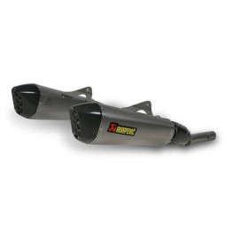 Terminale di scarico Akrapovic SPLIT-ON Esagonale Titanio Omologato SUZUKI BANDIT GSF 650  (2010-2015) - GSX 1250 FA (2010-2016)