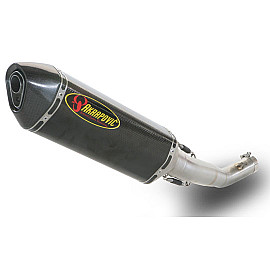 Terminale di scarico Akrapovic SPLIT-ON Esagonale Carbonio Omologato SUZUKI GSX R 600 / 750 (06/07)