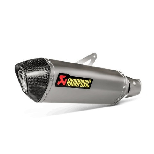 Terminale di scarico silenziatore AKRAPOVIC serie SLIP ON (TITANIO) OMOLOGATO per KAWASAKI NINJA 400 (2018>)