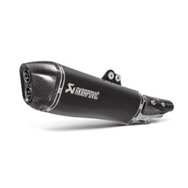 Terminale di scarico silenziatore AKRAPOVIC serie SLIP ON (BLACK) OMOLOGATO per KYMCO AK 550 (2017-2018>)
