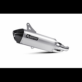 Silenziatore omologato, fodero inox fondello in carbonio Linea Slip on (TITANIO) per VESPA GTS 125ie SUPER (09/13>) - GTS 250 (05/13) - GTS 300 (08/13>) - GTV 250 (06/13) - GTV 300 (10/13>)