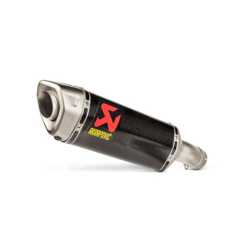 TERMINALE DI SCARICO AKRAPOVIC SLIP-ON  (carbonio) OMOLOGATO fodero nero con fondello in titanio per BMW S 1000 R (2021>)