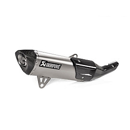 Terminale di scarico Silenziatore OMOLOGATO SLIP ON (TITANIO) fondello in carbonio per BMW C 400 X (2019-2020>) C 400 GT (2019-2020>)