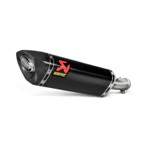 Terminale di scarico silenziatore AKRAPOVIC serie SLIP ON (CARBONIO) NON OMOLOGATO per KAWASAKI NINJA 400 (2018>)