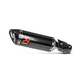 Terminale di scarico AKRAPOVIC SLIP ON (CARBONIO) OMOLOGATO per KAWASAKI ZX-6R / 636 (2013-2019)