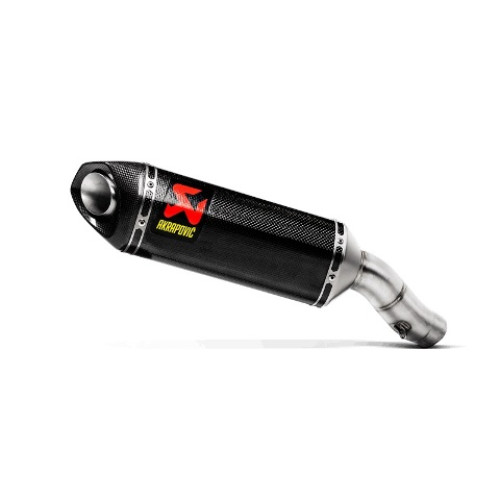 Terminale di scarico AKRAPOVIC SLIP ON (CARBONIO) NON OMOLOGATO per KAWASAKI ZX-6R / 636 (2013-2019)
